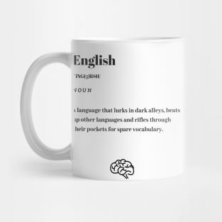 Funny English Word Definition Dictionary Mug